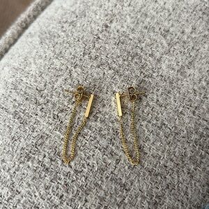 Electric Picks Bar Earrings